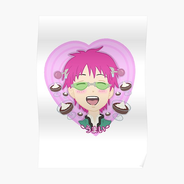 "Saiki K Coffee Jelly Sticker" Poster for Sale by DearKirei Redbubble