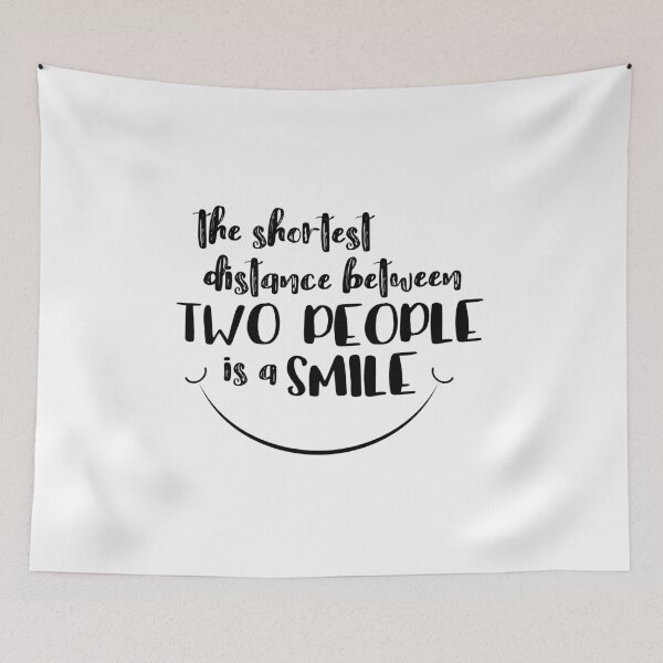 Item preview, The shortest distance between two people is a smile designed and sold by jitterfly.