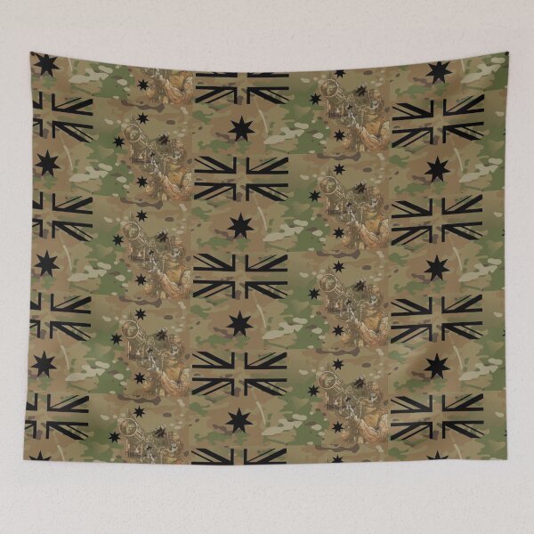 Item preview, Australian Flag (Skull Operator Multicam) designed and sold by RENAGADE4LYF.