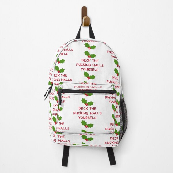 Item preview, Christmas Humor. Rude, Offensive, Inappropriate Christmas Card. Deck The Fucking Halls Yourself designed and sold by That Cheeky Tee.