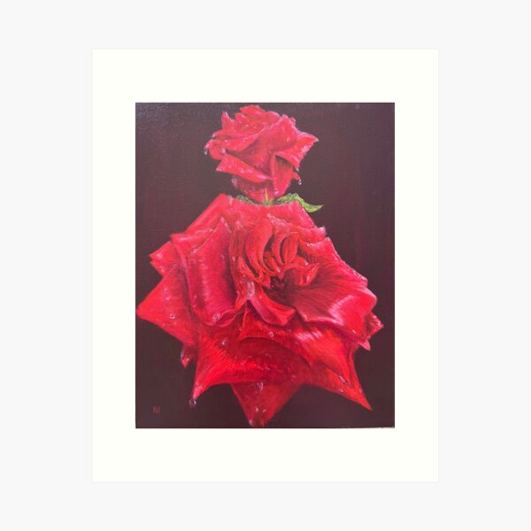 Aperçu de l'œuvre Rouge fleuri créée et vendue par JJCELLZ.