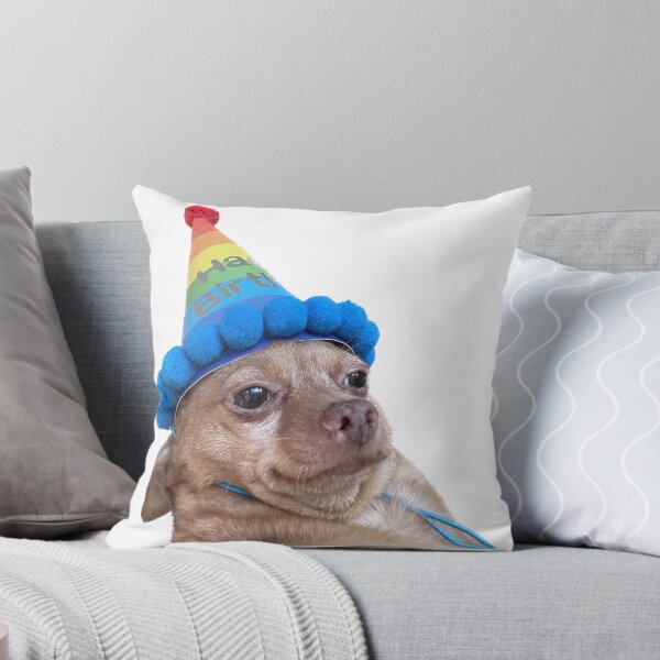 Birthday Mouse Throw Pillow