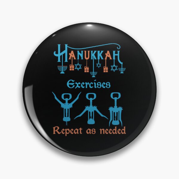 Item preview, Hanukkah Exercises Repeat as Needed - Funny Quote designed and sold by Georgy09.