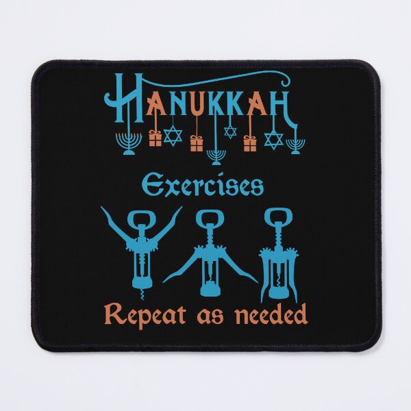 Item preview, Hanukkah Exercises Repeat as Needed - Funny Quote designed and sold by Georgy09.