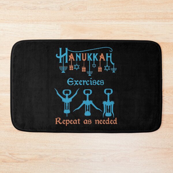 Item preview, Hanukkah Exercises Repeat as Needed - Funny Quote designed and sold by Georgy09.