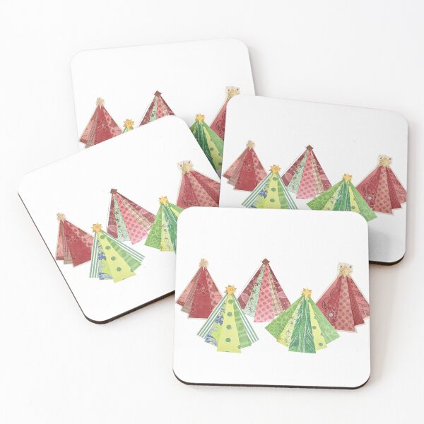 Item preview, Christmas Colors Collage Trees designed and sold by SXTNart.