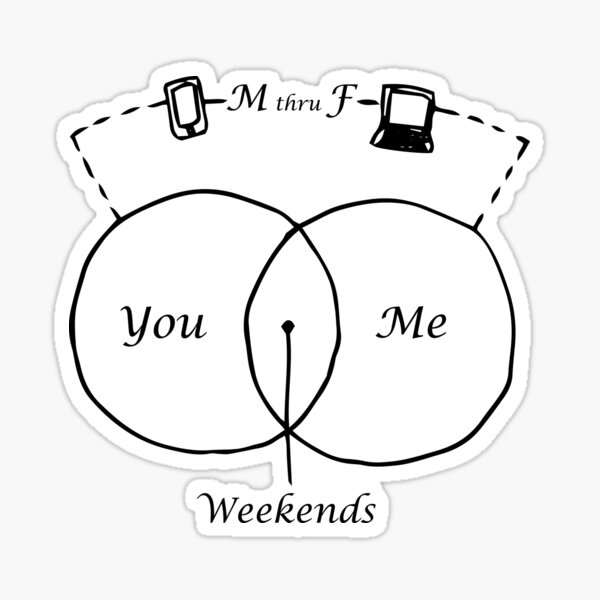 You Me Weekends Sticker