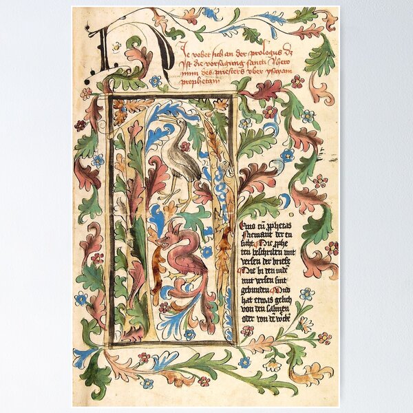 Item preview, Beautiful and Unique Medieval Manuscript designed and sold by IlluminatedPage.