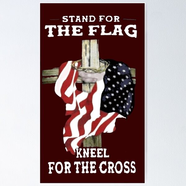 Item preview, Copy of Stand for the Flag Kneel For the Cross designed and sold by Rowena Jones.