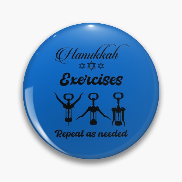 Item preview, Hanukkah Exercises Repeat as Needed - Black  designed and sold by Georgy09.