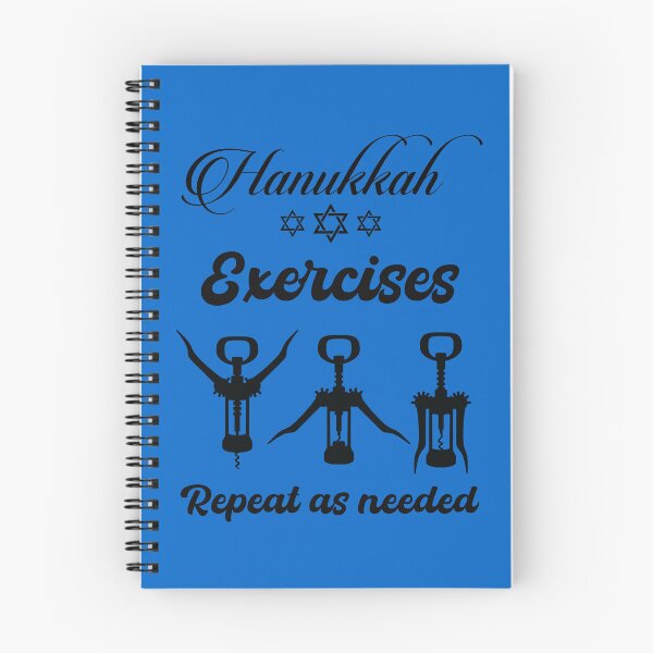Item preview, Hanukkah Exercises Repeat as Needed - Black  designed and sold by Georgy09.