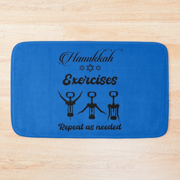 Item preview, Hanukkah Exercises Repeat as Needed - Black  designed and sold by Georgy09.
