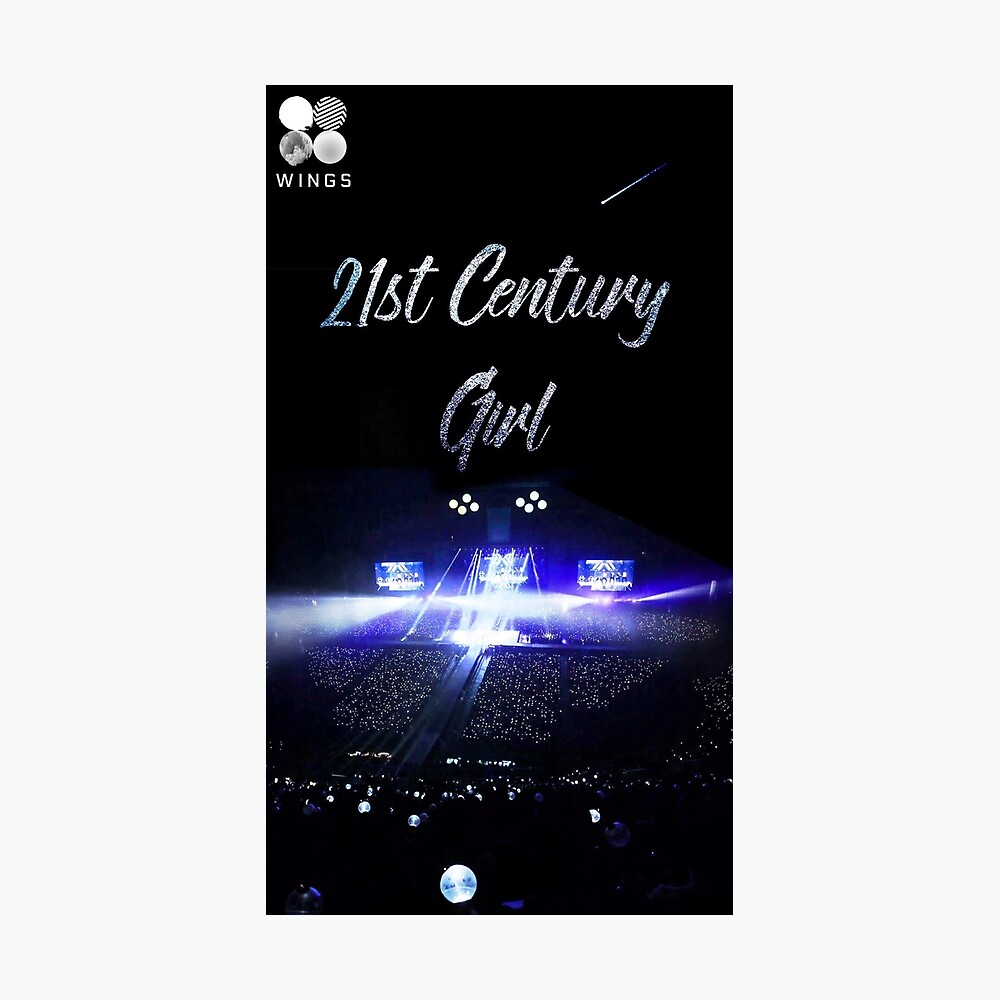 Poster Bts Wings 21st Century Girl De Crystall1z3d Redbubble