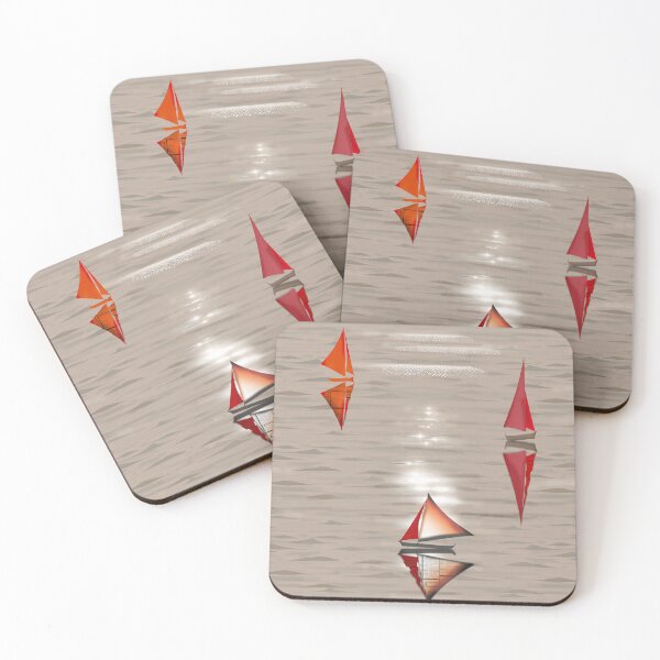 Item preview, sea, sunset, evening, boracay, sailboats, light path, light coffee, romance, scarlet sails designed and sold by Maria Mihailova.