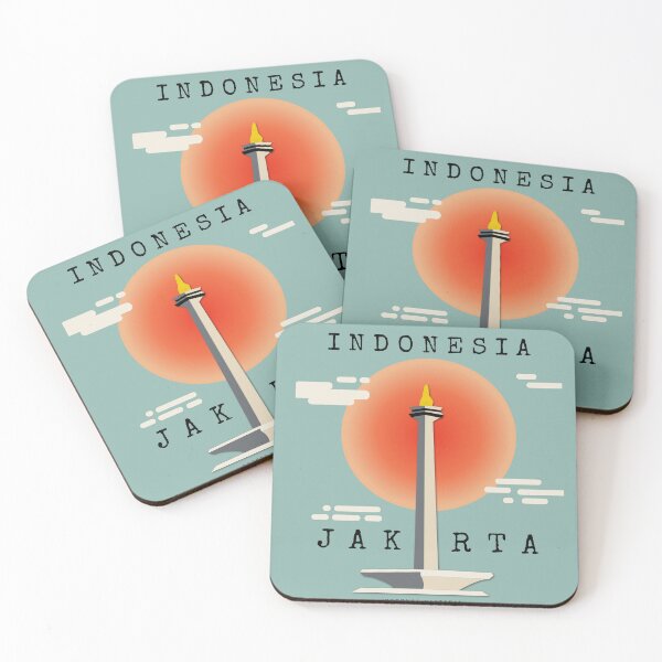 Item preview, Monas Jakarta Indonesia Retro Style designed and sold by Ajeng Tiian.