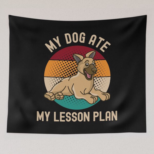 Item preview, My Dog Ate My Lesson Plan - Teacher Dog Lover, Professor Dog Lover, Educator Dog Lover, Teacher Humor, Professor Humor, Favorite Teacher Gift, Funny Professor, Funny Teacher, Funny Educator designed and sold by jadedscientist.