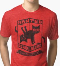 The Flash (Cisco's shirt) - Wanted Dead and Alive (Scrödinger's Cat) Tri-blend T-Shirt