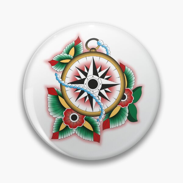 Item preview, Tattoo wind rose designed and sold by BurnATech.