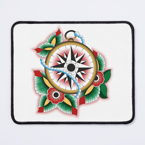 Item preview, Tattoo wind rose designed and sold by BurnATech.