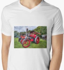 Steam Traction Engine Men's V-Neck T-Shirt