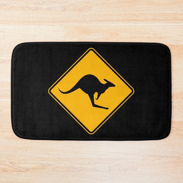 Item preview, Kangaroo Crossing Road Sign Australia Funny Roadsign designed and sold by fomodesigns.