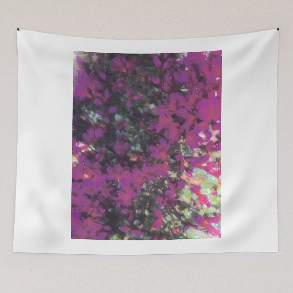 Item preview, MAGENTA FLOWERS FLOCK designed and sold by DAVID Liberty.