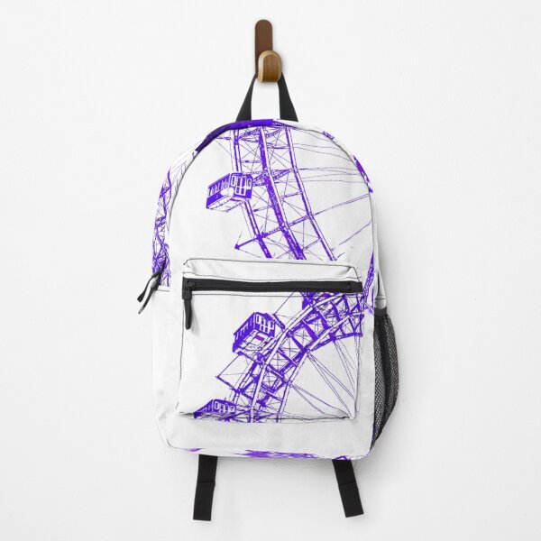 Item preview, Wiener Riesenrad in Prater, landmark of Vienna, Austria in purple designed and sold by karlsageder.