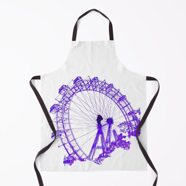 Item preview, Wiener Riesenrad in Prater, landmark of Vienna, Austria in purple designed and sold by karlsageder.