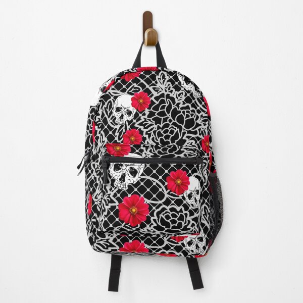 Item preview, Lace with skull and red flower designed and sold by Fitandstylish.