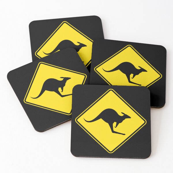Item preview, Funny Kangaroo Crossing Road Sign Australia Souvenir Roadsign designed and sold by fomodesigns.