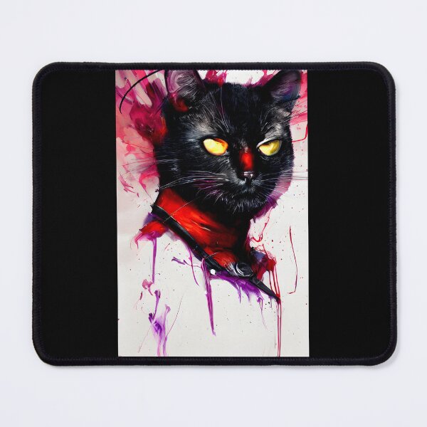 Item preview, cat in mask painting #11 designed and sold by supeart.