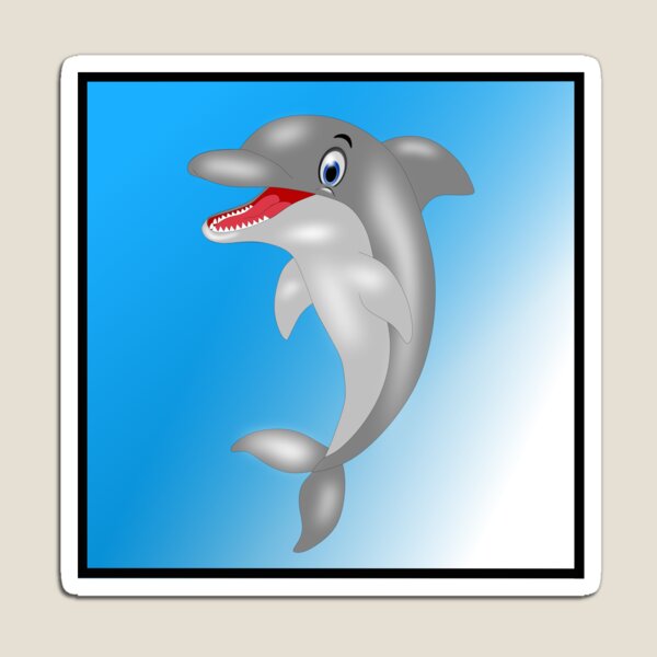 8-Bit Dolphin Sticker for Sale by CasualBiscuits