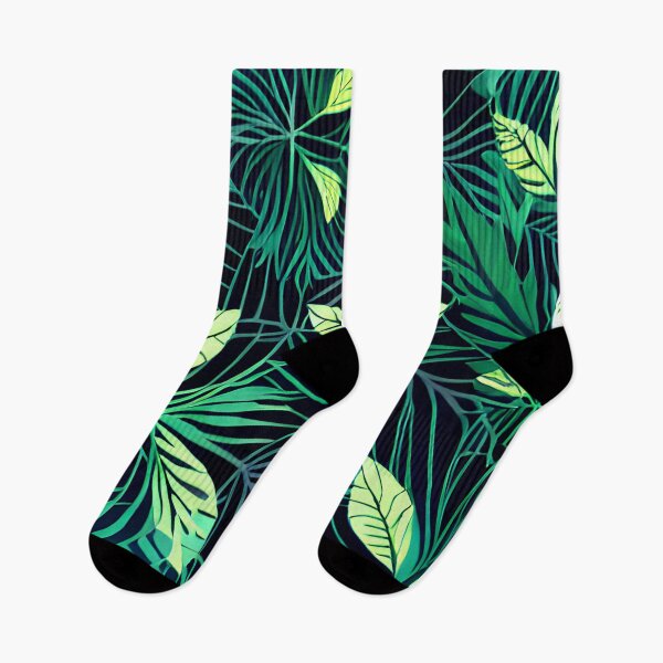 Item preview, Dark tropical green leaf patter #1 designed and sold by supeart.