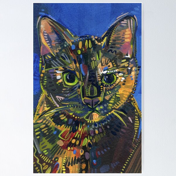 Tortoise Shell Cat Painting - 2022 Poster