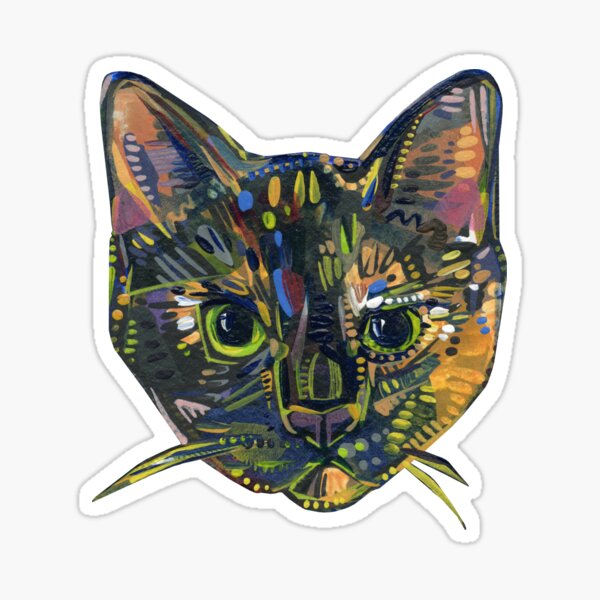 Item preview, Tortoise Shell Cat with a Grumpy Expression designed and sold by Gwenn Seemel.