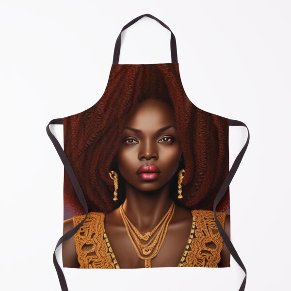 Item preview, Majestic Brown Woman With Long Red Natural Hair designed and sold by Sapphire597.