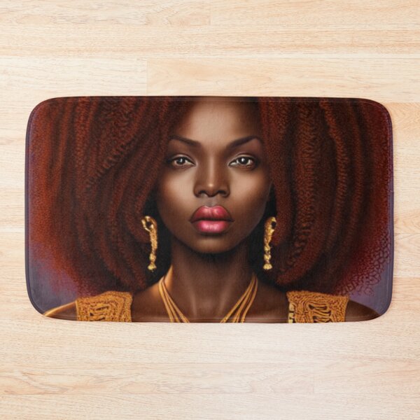 Item preview, Majestic Brown Woman With Long Red Natural Hair designed and sold by Sapphire597.