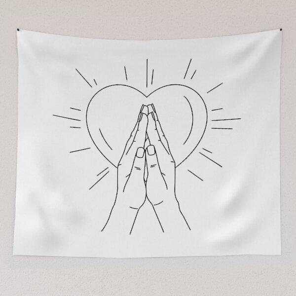 Item preview,  PRAYING HANDS WITH HEART. A Christian beautiful gift Idea designed and sold by kelsether.