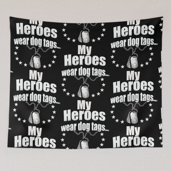 Item preview, Heroes wear dog tags  designed and sold by aryagiri.