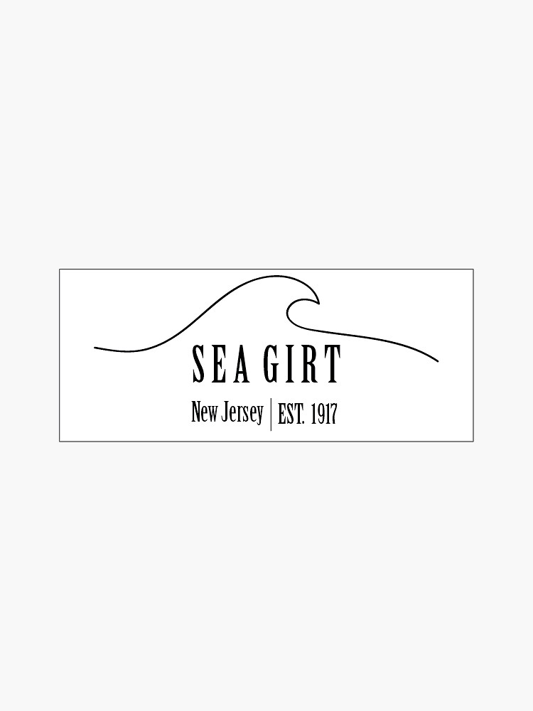 "Sea Girt" Sticker for Sale by waves4 Redbubble