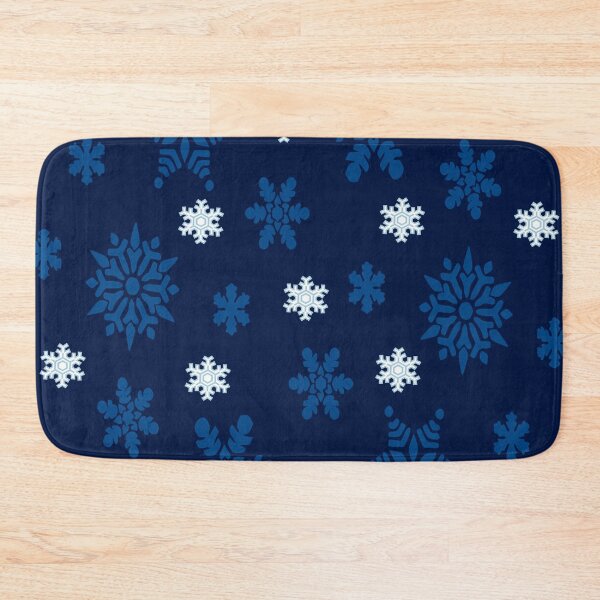 Item preview, Icy Blue And Rotary Blue On Cetacean Blue Background designed and sold by burbankdesigns.
