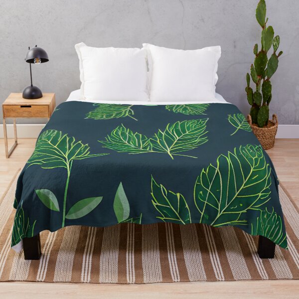 Item preview, Dark tropical green leaf patter #2 designed and sold by supeart.