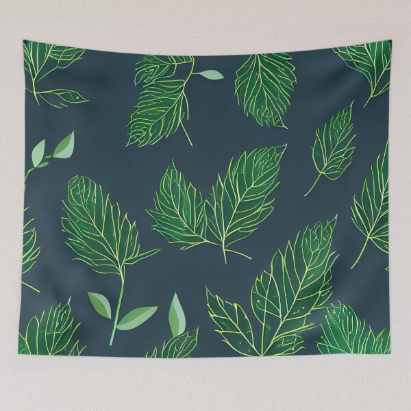 Item preview, Dark tropical green leaf patter #2 designed and sold by supeart.
