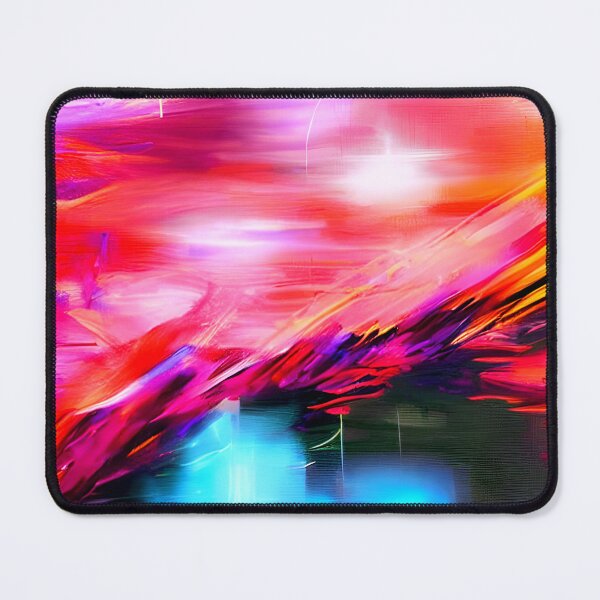 Item preview, thick dense paint pattern knife art - pink blue paint pattern #1 designed and sold by supeart.
