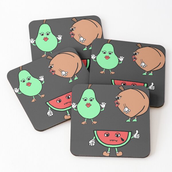 Item preview, Cartoon Fruit Friends designed and sold by Lil-Bit-Batty.