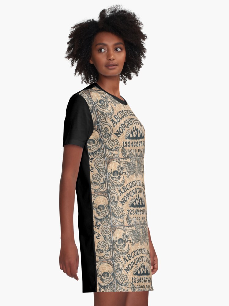 Alternate view of Angel of Death Witch Board Graphic T-Shirt Dress