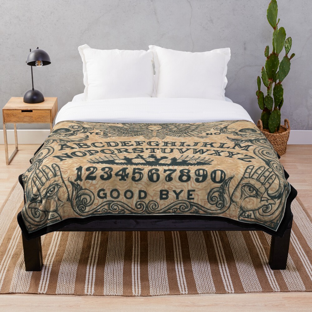 Angel of Death Witch Board Throw Blanket