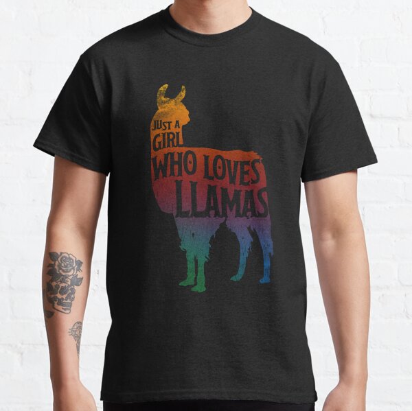 Girl Who Loves Llamas, Llama Lover Classic T-Shirt