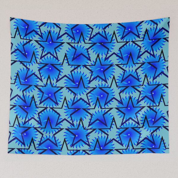 Item preview, Motivdesign mit dem Konzept der blauen Farbe und Sternform designed and sold by zeonime.
