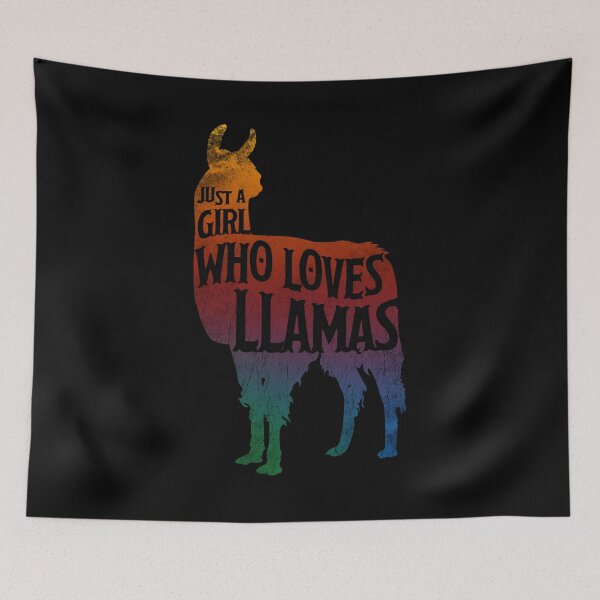 Item preview, Girl Who Loves Llamas, Llama Lover designed and sold by roarr.